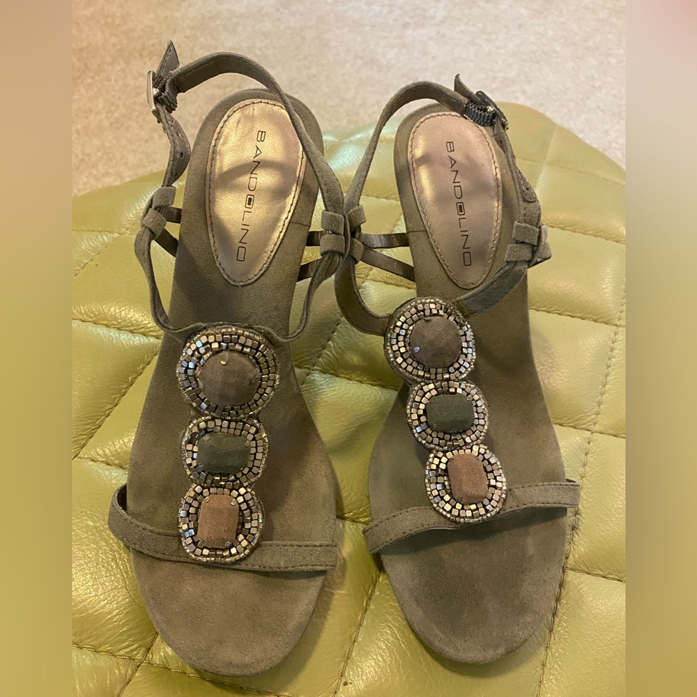 BANDOLINO Size 6.5 Ladies Beautiful Sandals - worn once for a wedding….